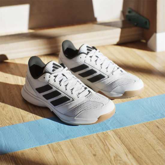 Adidas Ligra 8 Indoor Shoes Бяло/Черно/Бяло Adidas Ligra 8 Indoor Shoes Бяло/Черно/Бяло