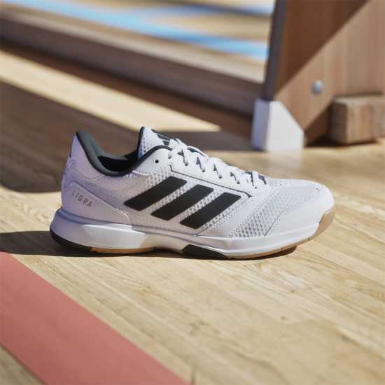 Adidas Ligra 8 Indoor Shoes Бяло/Черно/Бяло Adidas Ligra 8 Indoor Shoes Бяло/Черно/Бяло