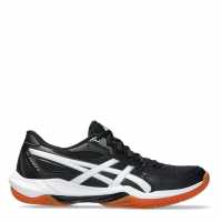 Asics Women's Gel Rocket Netball Shoes Black/White 