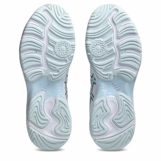 Asics Women's Netburner Professional Ff Netball Shoes White/Sky Asics Women's Netburner Professional Ff Netball Shoes White/Sky