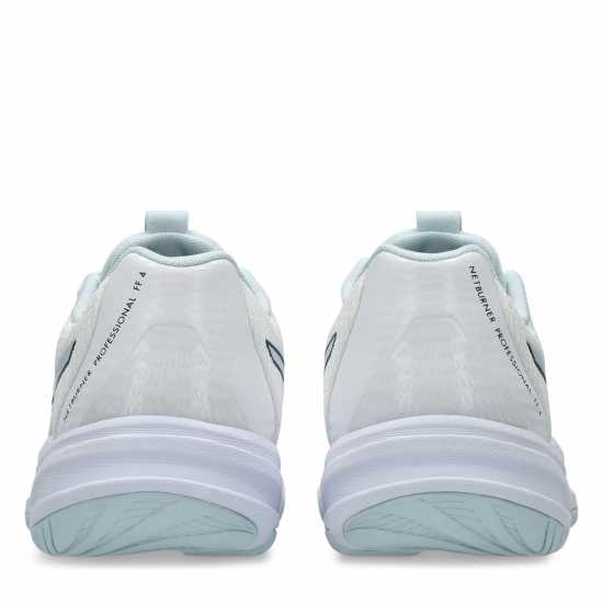 Asics Women's Netburner Professional Ff Netball Shoes White/Sky Asics Women's Netburner Professional Ff Netball Shoes White/Sky