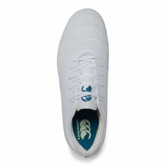 Canterbury Phoenix Pro Sg Rugby Boots Adults White/Luminous Ръгби