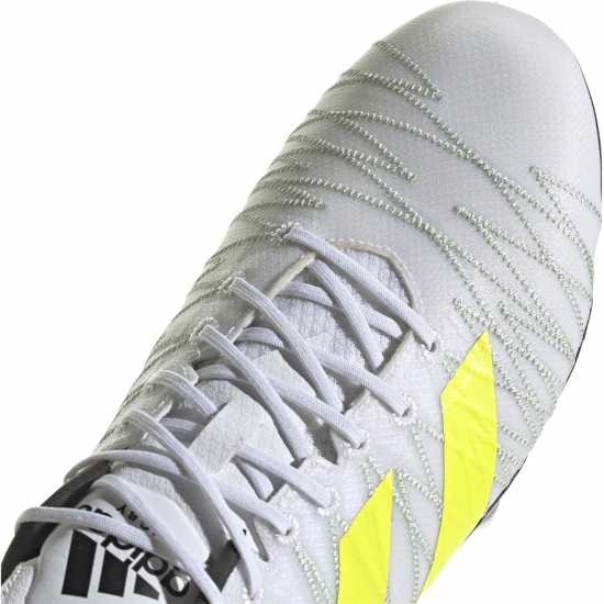 Adidas Мъжки Бутонки За Ръгби Kakari Z. 1 Soft Ground Rugby Boots Mens White/Yellow Ръгби