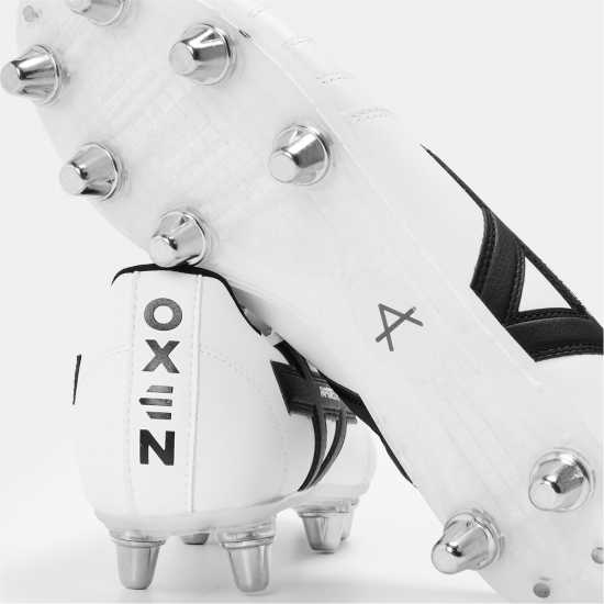 Oxen Raptor Elite Adults Soft Ground Football Boots Бяло/Черно Oxen Raptor Elite Adults Soft Ground Football Boots Бяло/Черно