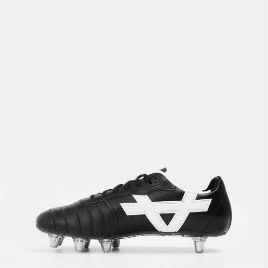 Oxen Raptor Elite Adults Soft Ground Football Boots Черно/Бяло 