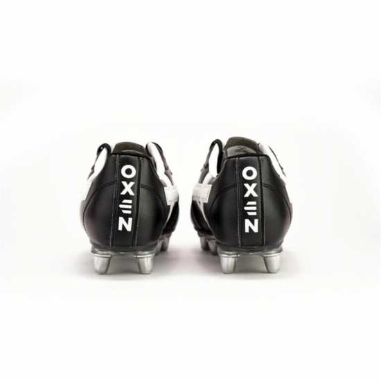 Oxen Raptor Elite Adults Soft Ground Football Boots Черно/Бяло 
