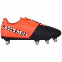 Kooga Power Sg Rugby Boots Black/Orange Ръгби