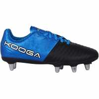 Kooga Power Sg Rugby Boots Black/Blue Ръгби
