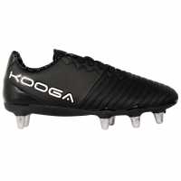 Kooga Power Sg Rugby Boots Black/White Футболни бутонки