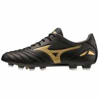 Mizuno Morelia Neo Iv Pro Fg Football Boots Black/Gold Ръгби