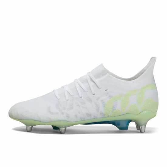Canterbury Speed Infinite  Elite Adults Soft Ground Rugby Boots White/Luminous Ръгби