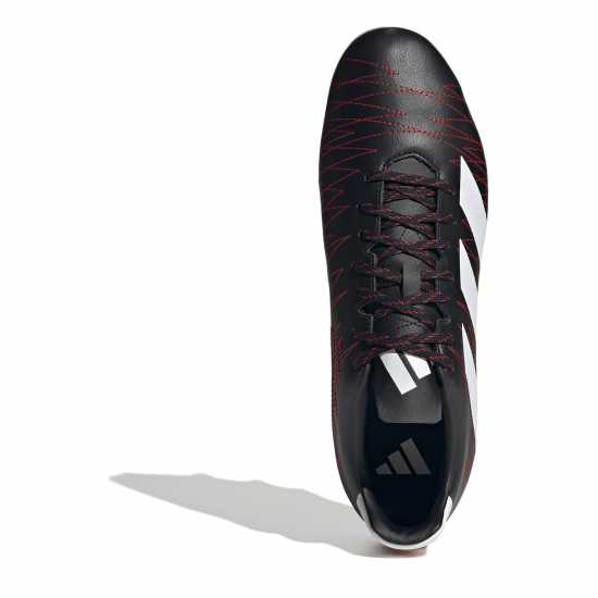 Adidas Kakari Adults Soft Ground Rugby Boots Черно/Бяло/Углерод 