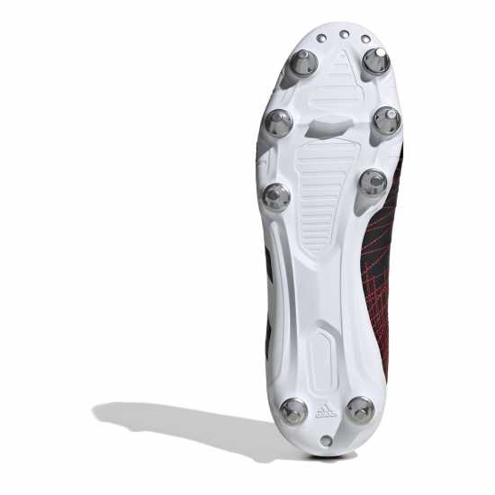 Adidas Kakari Adults Soft Ground Rugby Boots Черно/Бяло/Углерод 