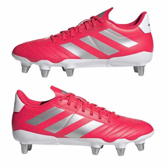 Adidas Kakari Adults Soft Ground Rugby Boots Ясно червено / Сил 