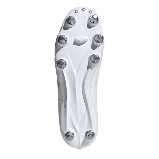 Adidas Kakari Adults Soft Ground Rugby Boots Wht/Blk/luc 