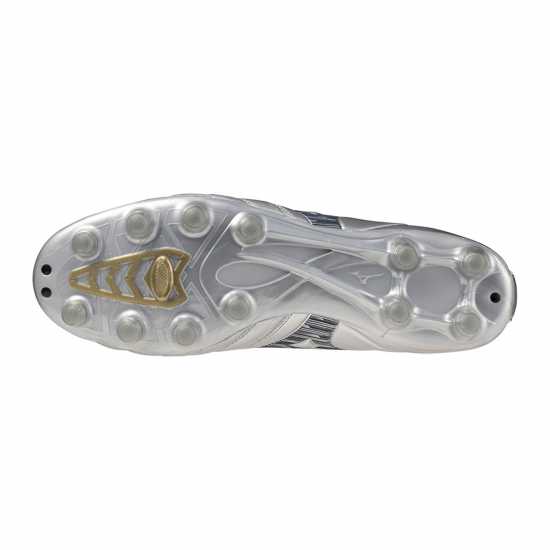 Mizuno Morelia Neo IV Pro Adults Firm Ground Rugby Boots Сребърно сиво/Сиво 