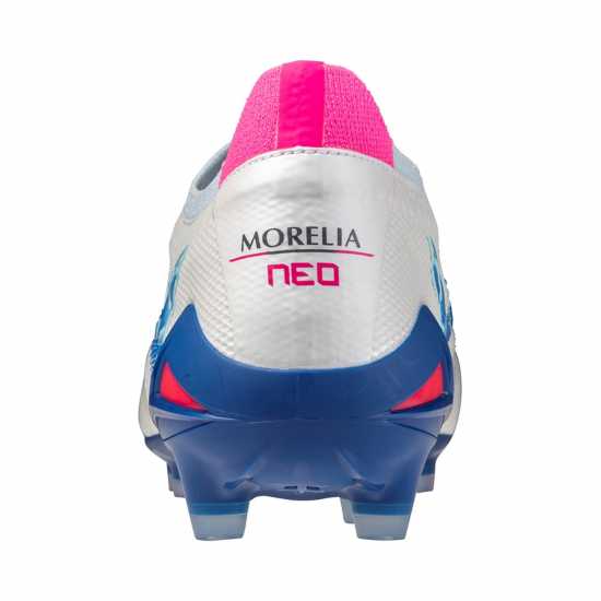 Mizuno Morelia Neo Iv Beta Adults Firm Ground Rugby Boots Бяло/Тюркоаз/Розово Mizuno Morelia Neo Iv Beta Adults Firm Ground Rugby Boots Бяло/Тюркоаз/Розово