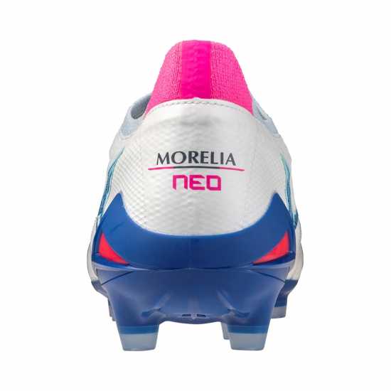 Mizuno Morelia Neo Iv Elite Adults Firm Ground Football Boots Бяло/Тюркоаз/Розово Mizuno Morelia Neo Iv Elite Adults Firm Ground Football Boots Бяло/Тюркоаз/Розово