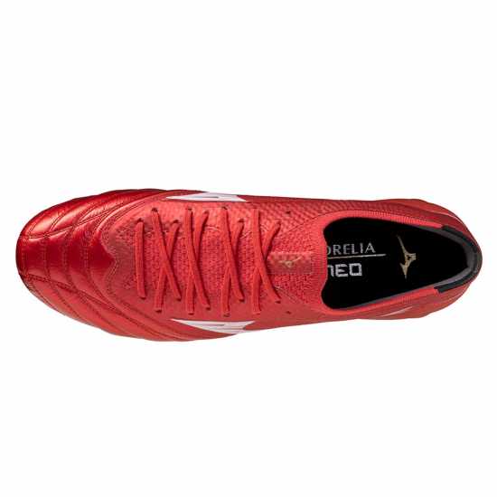 Mizuno Morelia Neo Iv Elite Adults Firm Ground Football Boots Червено/Бяло/Черно Mizuno Morelia Neo Iv Elite Adults Firm Ground Football Boots Червено/Бяло/Черно