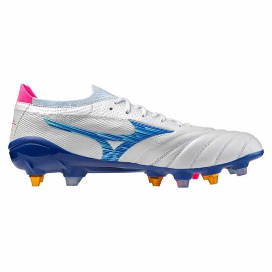 Mizuno Morelia Neo 4 Elite Adults Soft Ground Football Boots Бяло/Тюркоаз/Розово Mizuno Morelia Neo 4 Elite Adults Soft Ground Football Boots Бяло/Тюркоаз/Розово