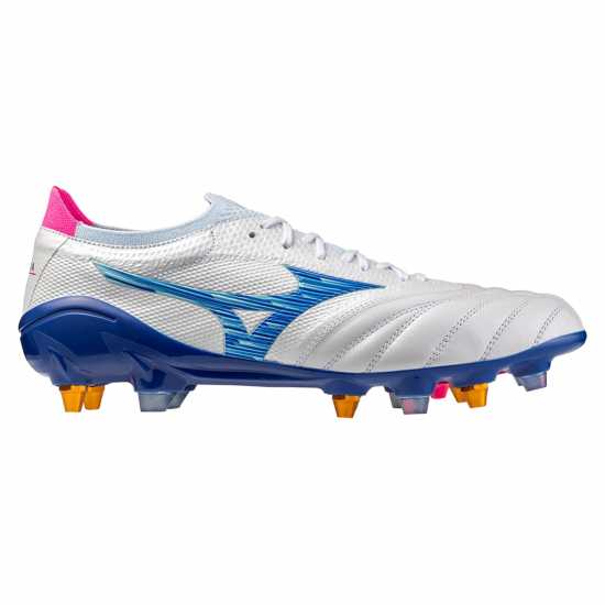 Mizuno Morelia Neo 4 Elite Adults Soft Ground Football Boots Бяло/Тюркоаз/Розово Mizuno Morelia Neo 4 Elite Adults Soft Ground Football Boots Бяло/Тюркоаз/Розово