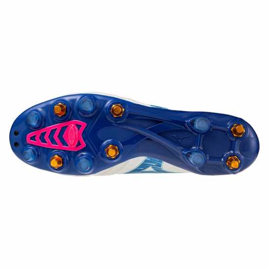 Mizuno Morelia Neo Iv Adults Soft Ground Rugby Boots Бяло/Тюркоаз/Розово 