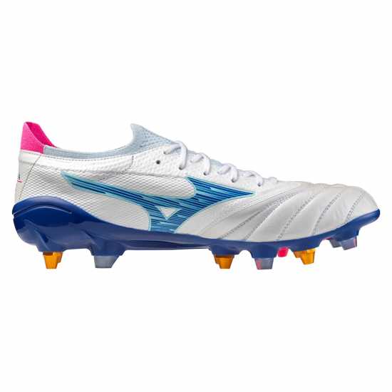 Mizuno Morelia Neo Iv Adults Soft Ground Rugby Boots Бяло/Тюркоаз/Розово 
