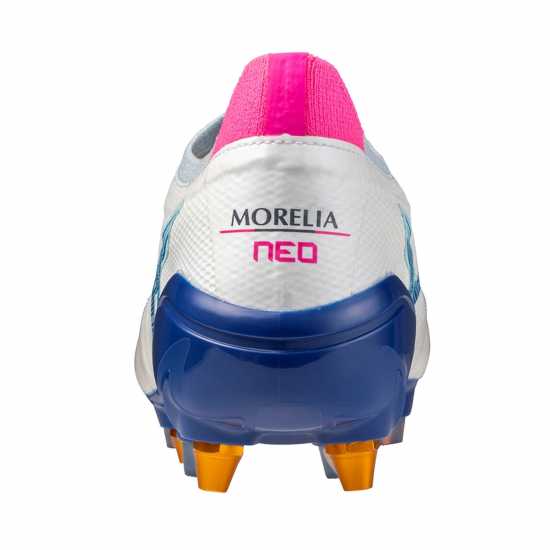 Mizuno Morelia Neo Iv Adults Soft Ground Rugby Boots Бяло/Тюркоаз/Розово 