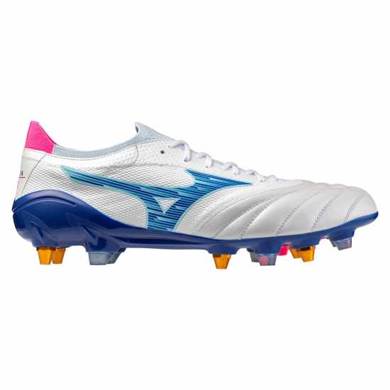Mizuno Morelia Neo Iv Adults Soft Ground Rugby Boots Бяло/Тюркоаз/Розово 