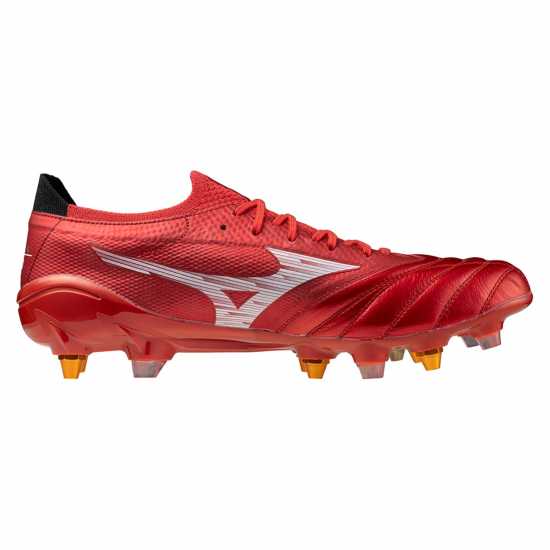 Mizuno Morelia Neo Iv Adults Soft Ground Rugby Boots Червено/Бяло/Черно 