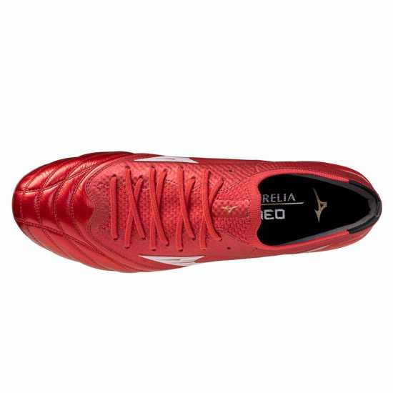 Mizuno Morelia Neo Iv Adults Soft Ground Rugby Boots Червено/Бяло/Черно 