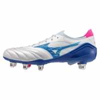 Mizuno Morelia Neo Iv Elite Adults Soft Ground Rugby Boots Бяло/Тюркоаз/Розово Mizuno Morelia Neo Iv Elite Adults Soft Ground Rugby Boots Бяло/Тюркоаз/Розово