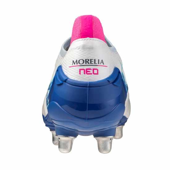 Mizuno Morelia Neo Iv Elite Adults Soft Ground Rugby Boots Бяло/Тюркоаз/Розово 