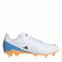 Adidas Rs-15 Adults Soft Ground Rugby Boots Wht/Blk/luc 