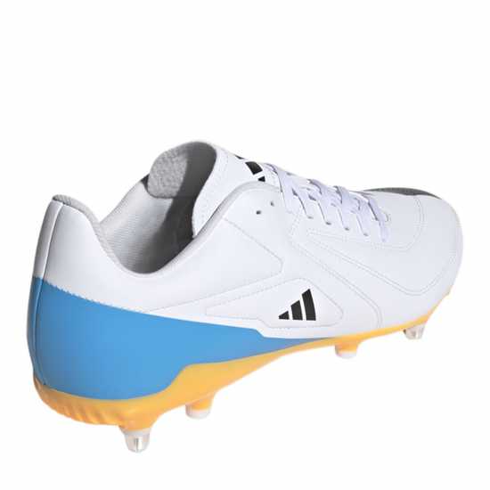 Adidas Rs-15 Adults Soft Ground Rugby Boots Wht/Blk/luc 