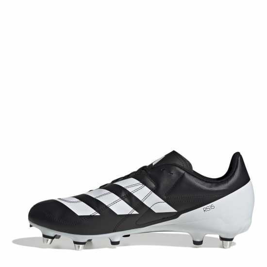 Adidas Rs-15 Adults Soft Ground Rugby Boots Черно/Бяло 