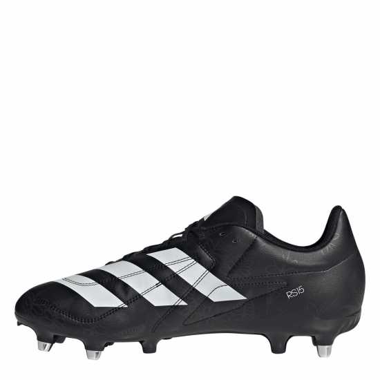 Adidas Rs-15 Soft Ground Rugby Boots Blk/Wht/Crbn - Ръгби