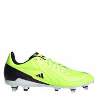 Adidas Rs-15 Soft Ground Rugby Boots Lmn/Blk/Wht Ръгби