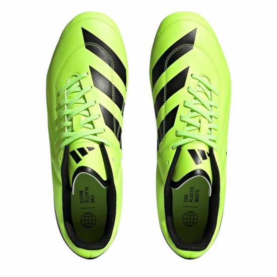 Adidas Rs-15 Soft Ground Rugby Boots Lmn/Blk/Wht Ръгби