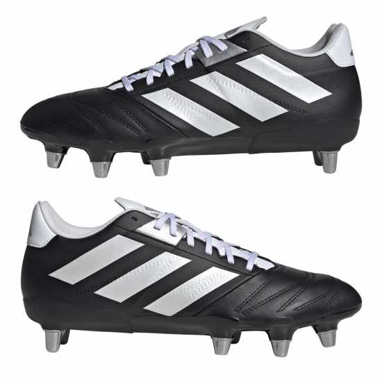 Adidas Kakari Elite Soft Ground Rugby Boots Черно/сребро Adidas Kakari Elite Soft Ground Rugby Boots Черно/сребро
