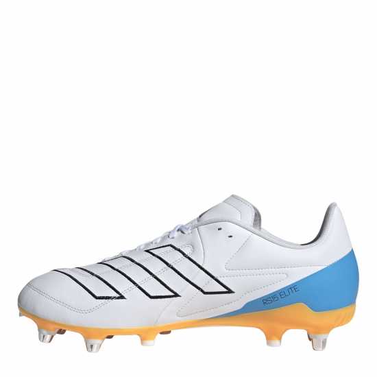 Adidas Adizero Rs15 Elite Adults Soft Ground Rugby Boots Wht/Blk/luc adidas Adizero RS15 Elite Adults Soft Ground Rugby Boots Wht/Blk/luc