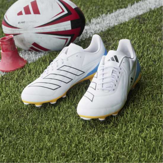 Adidas Adizero Rs15 Elite Adults Soft Ground Rugby Boots Wht/Blk/luc adidas Adizero RS15 Elite Adults Soft Ground Rugby Boots Wht/Blk/luc