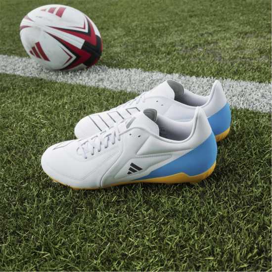 Adidas Adizero Rs15 Elite Adults Soft Ground Rugby Boots Wht/Blk/luc adidas Adizero RS15 Elite Adults Soft Ground Rugby Boots Wht/Blk/luc
