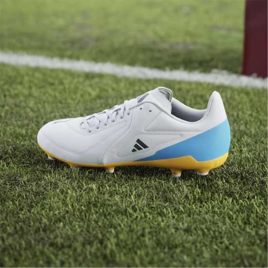 Adidas Adizero Rs15 Elite Adults Soft Ground Rugby Boots Wht/Blk/luc adidas Adizero RS15 Elite Adults Soft Ground Rugby Boots Wht/Blk/luc
