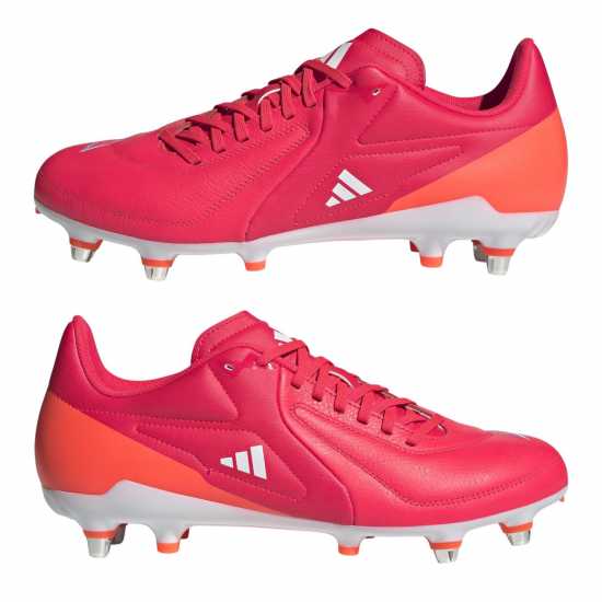 Adidas Adizero Rs15 Elite Adults Soft Ground Rugby Boots Лус Ред/Фтвр Adidas Adizero Rs15 Elite Adults Soft Ground Rugby Boots Лус Ред/Фтвр