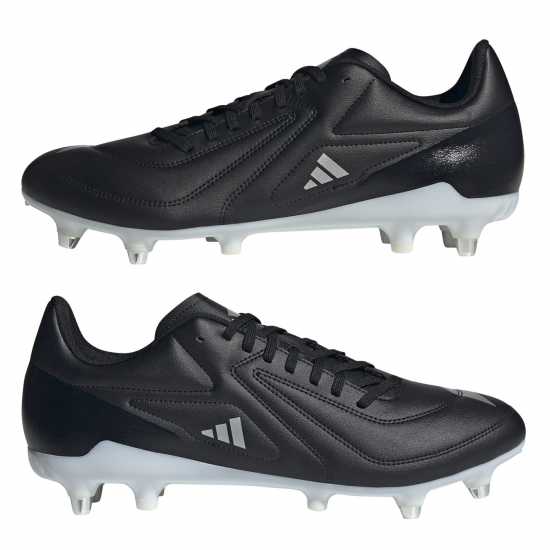 Adidas Rs15 Soft Ground Rugby Boots Черно/Бяло Adidas Rs15 Soft Ground Rugby Boots Черно/Бяло