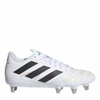 Adidas Kakari Elite Adults Soft Ground Rugby Boots Wht/Blk/luc 