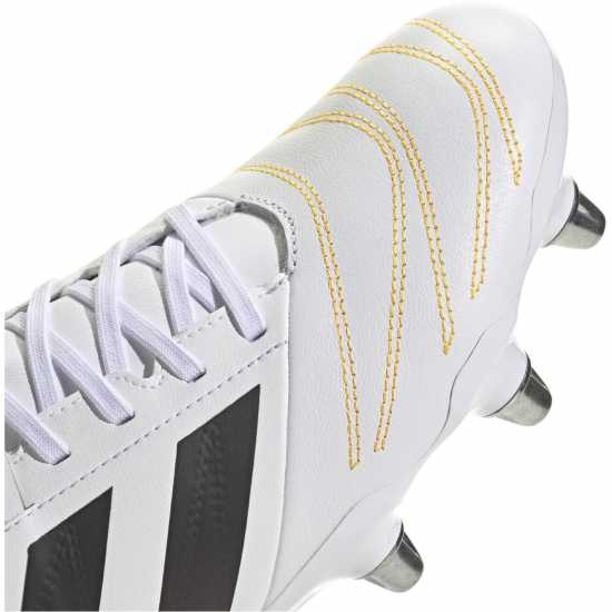 Adidas Kakari Elite Adults Soft Ground Rugby Boots Wht/Blk/luc 