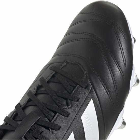 Adidas Kakari Elite Adults Soft Ground Rugby Boots Черно/Бяло 