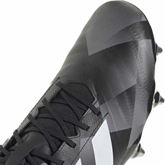 Adidas Kakari Rs Adults Soft Ground Rugby Boots Черно/Бяло Adidas Kakari Rs Adults Soft Ground Rugby Boots Черно/Бяло